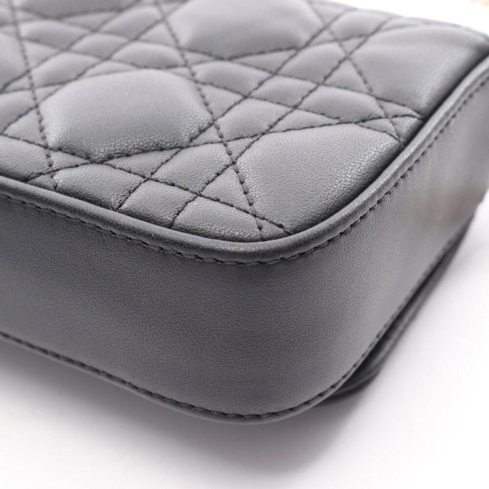CHRISTIAN DIOR Black Leather Shoulder Bag - Picture 9 of 9
